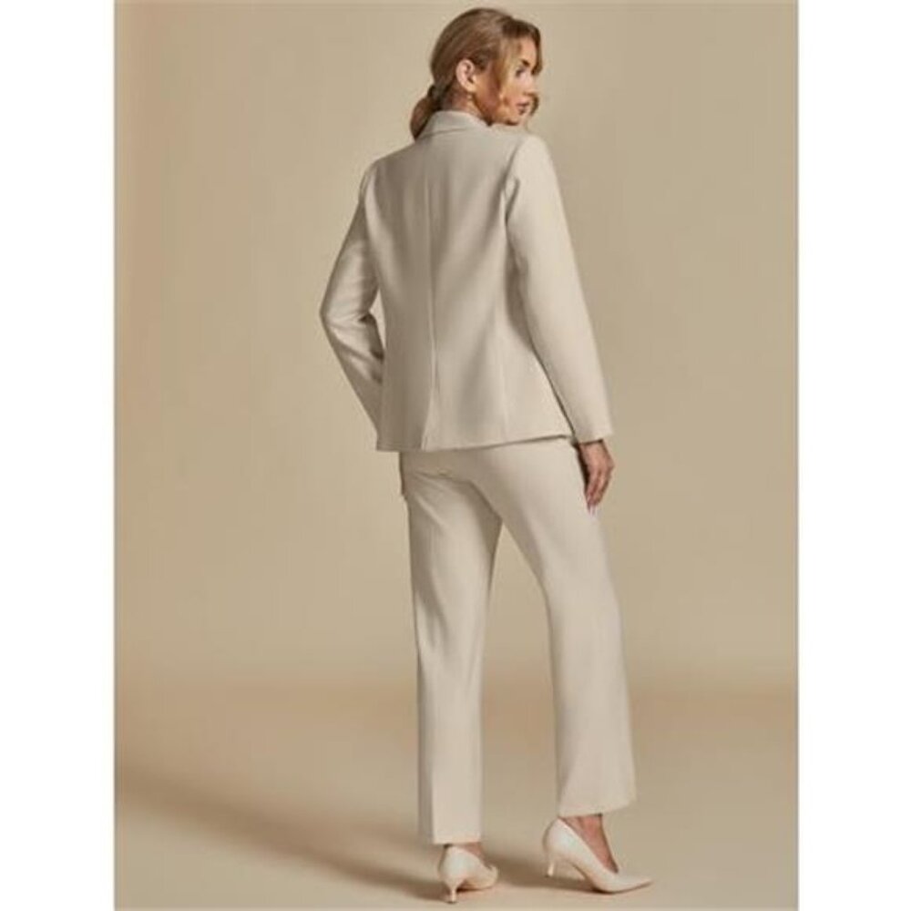 Women's Two Piece Sets Pants Suits Dressy Business Casual Outfits Professional - Picture 2 of 7